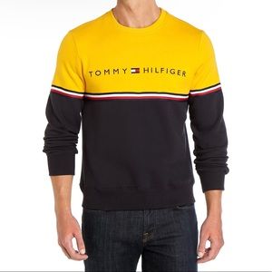 Tommy Hilfiger black and yellow Dougless sweatshirt
size XS